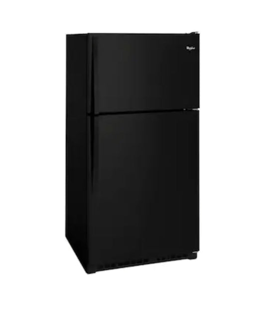 Whirlpool  20.5-cu ft Top-Freezer Refrigerator (Black)!

-Brand New - Scratch/DENT (Only scratch on this fridge is on the freezer door, photos shown)