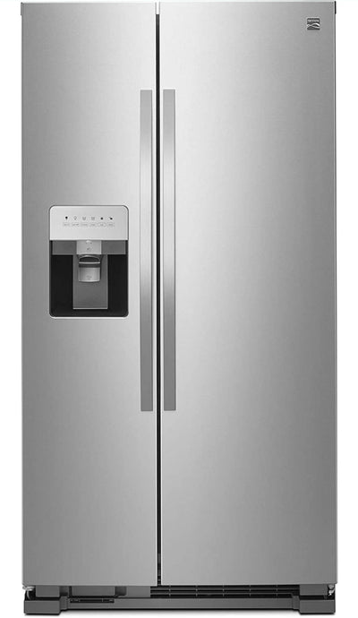 Kenmore 36" Side-by-Side Refrigerator and Freezer with 25 Cubic Ft. Total Capacity, Stainless Steel!

-Brand new right out of the box