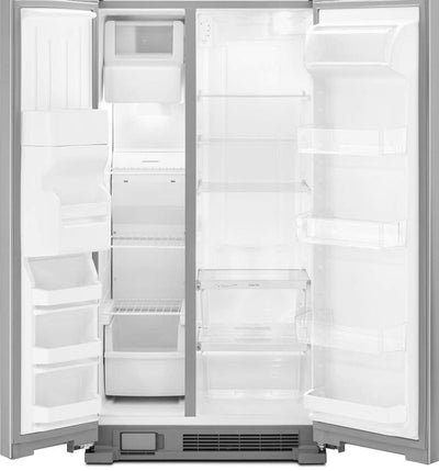 Kenmore 36" Side-by-Side Refrigerator and Freezer with 25 Cubic Ft. Total Capacity, Stainless Steel!

-Brand new right out of the box