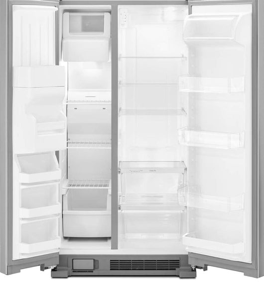 Kenmore 36" Side-by-Side Refrigerator and Freezer with 25 Cubic Ft. Total Capacity, Stainless Steel!

-Brand new right out of the box