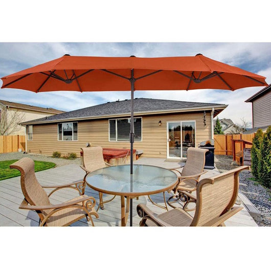 MF Studio 13' Red Rectangle Market Patio Umbrella!

-Brand new in the box 