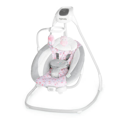 Ingenuity SimpleComfort Multi-Direction Compact Baby Swing with Vibrating Seat - Cassidy (Pink)!

-Brand new in the box 