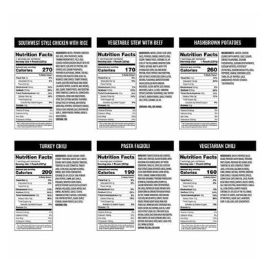 OMEALS Self Heating Emergency / Portable Meals 24-pack Assortment!

-Brand new in the box 