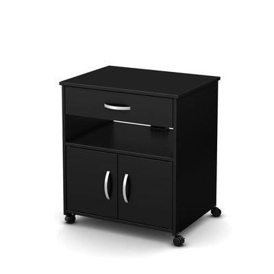 South Shore Smart Basics Microwave Cart on Wheels, Black!

-Brand new in the box 