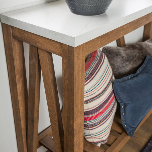 Walker Edison A-Frame Rustic Entry Console Table!

-Brand new in the box 