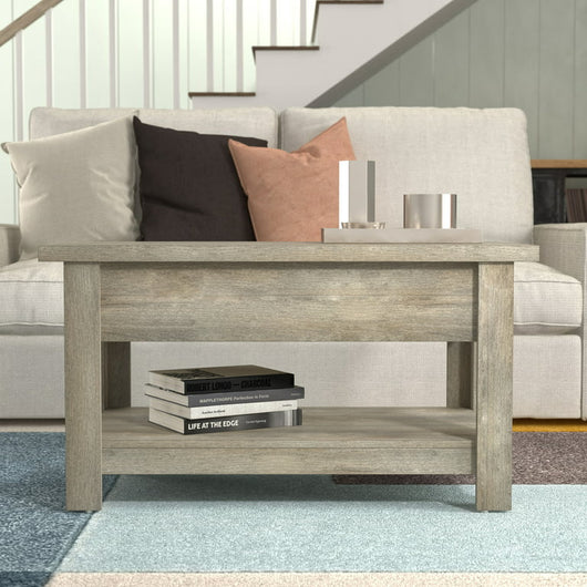 Hillsdale Coover Wood Rectangle Lift Top Coffee Table, Driftwood Gray!

-Brand new in the box 