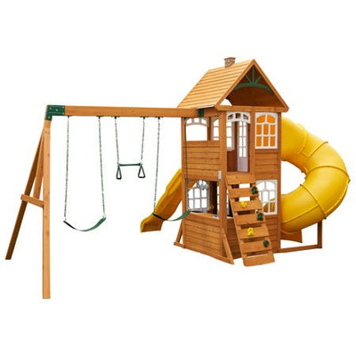 SALVAGE SPECIAL WOODEN PLAY SET!

Kidkraft Castlewood Wooden Play Set!!