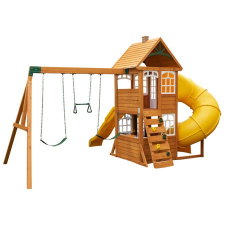 SALVAGE SPECIAL WOODEN PLAY SET!

Kidkraft Castlewood Wooden Play Set!!