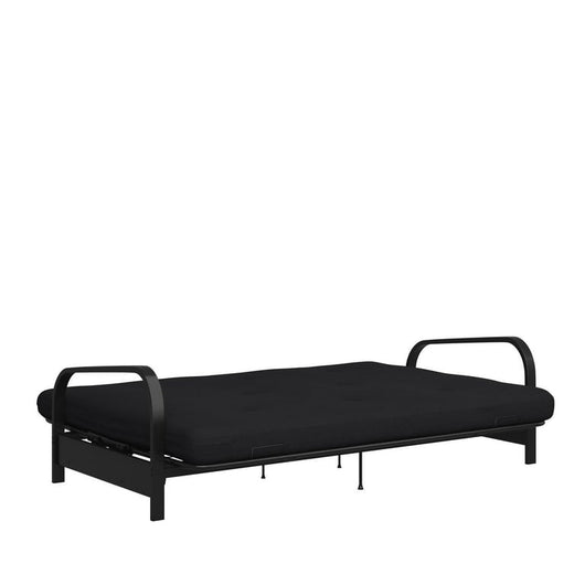 Caddie 6” Thermobonded High Density Polyester Fill Futon Mattress, Full, Black Linen**New in box** (Mattress Only)
