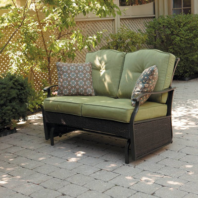 Better Homes & Gardens Providence Cushions Steel Outdoor Loveseat - Green**New out of Box**