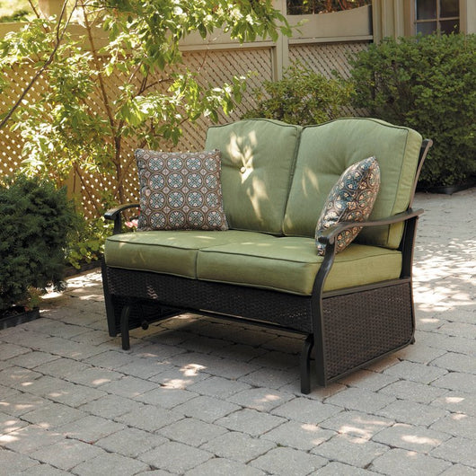 Better Homes & Gardens Providence Cushions Steel Outdoor Loveseat - Green**New out of Box**