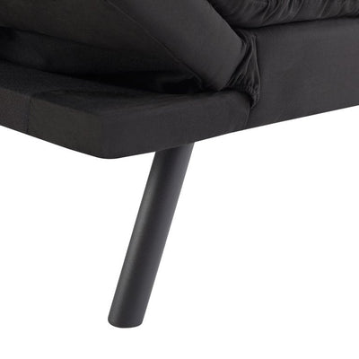 Mainstays Memory Foam Futon, Black Faux Suede Fabric!! NEW IN BOX!!