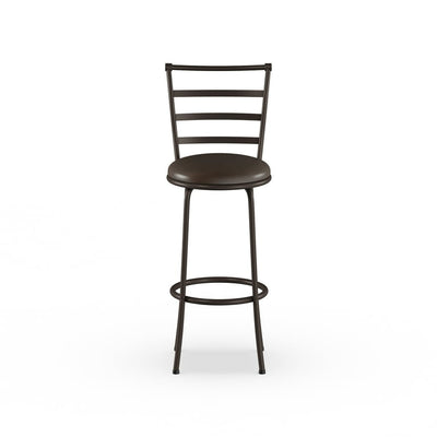 Mainstays Adjustable 24" or 29" Swivel Barstool, Bronze Finish and PU Leather, Set of 3!

-Brand new in the box 
