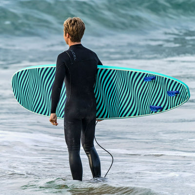 Bloo Tide 8 Ft. Soft Top Surfboard, Leash and Fins Included!

-Brand new wrapped in plastic