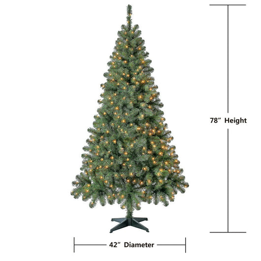 Holiday Time Prelit 300 Mini Clear Lights, Madison Pine Artificial Christmas Tree, 6.5'!

-Brand new in the box 