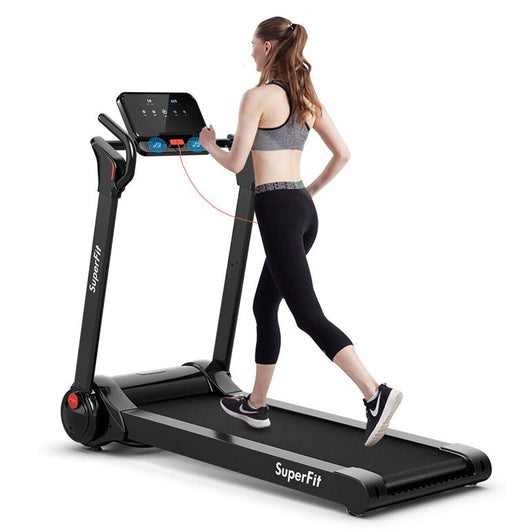 Costway SuperFit 2.25HP Folding Electric Motorized Treadmill with Bluetooth Speaker!

-Brand new and assembled