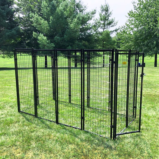 Kennel Master Black Welded Wire Dog Kennel, 8 ft. x 4 ft. x 6 ft!

-Brand new in the box 