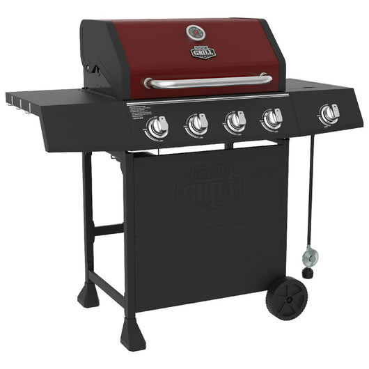 Expert Grill 4 Burner with Side Burner Propane Gas Grill in Red!

-Brand new in the box 