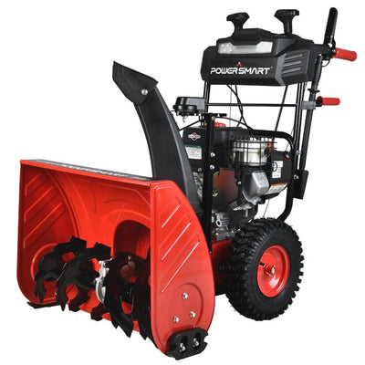 PowerSmart 24 in. Two Stage Electric Start Gas Snow Blower with Brigg Stratton Engine PSSAM24BS!  Brand new  Fully assembled-