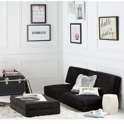 Your Zone Ultra Soft Suede 3 Position Convertible Flip Chair, Black!

-Brand new in the box 