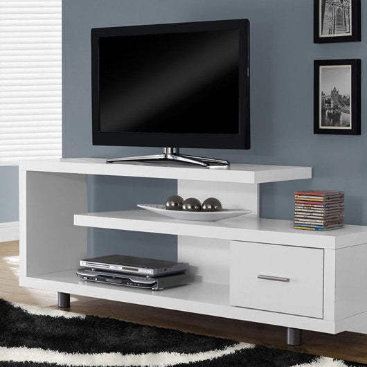 Monarch Tv Stand White With 1 Drawer For TVs Up To 47"L!

-Brand new in the box 