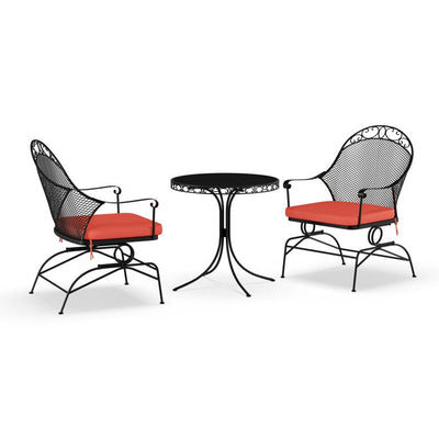 Better Homes & conversation patio Gardens Clayton Court Outdoor Metal 3-Piece Bistro Set, Red!  -Brand new and assembled