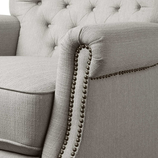 !!!REDUCED!!! Better Homes & Garden Tufted Push Back Recliner, Gray Fabric Upholstery!  -Brand new out of the box