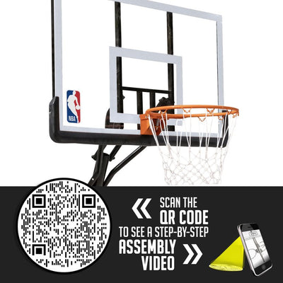 NBA 50 In. Portable Basketball System Hoop with Polycarbonate Backboard!

-Brand new in the box 