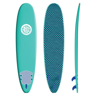 Bloo Tide 8 Ft. Soft Top Surfboard, Leash and Fins Included!

-Brand new wrapped in plastic