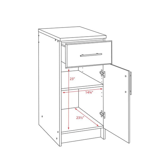 Prepac Elite Base Cabinet, White W/Grey Top!

-Brand new in the box 
