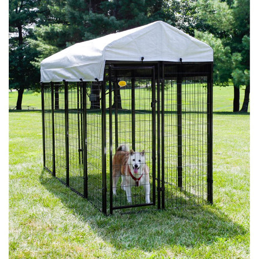 Kennel Master Black Welded Wire Dog Kennel, 8 ft. x 4 ft. x 6 ft!

-Brand new in the box 