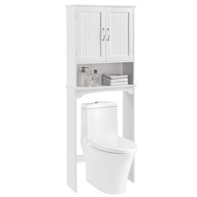 Yaheetech Over The Toilet Cabinet MDF Bathroom Storage Organizer with Adjustable Shelf, White!

-Brand new in the box 