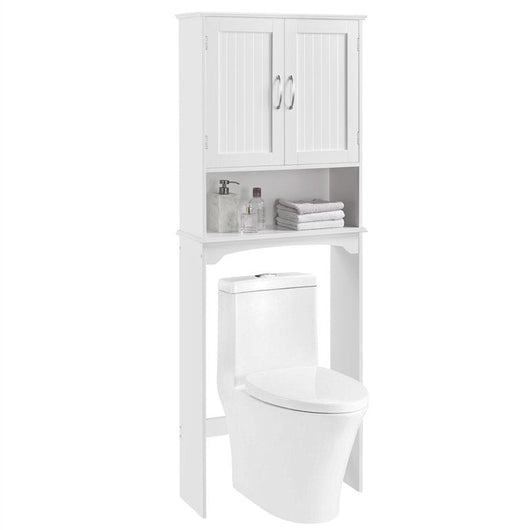 Yaheetech Over The Toilet Cabinet MDF Bathroom Storage Organizer with Adjustable Shelf, White!

-Brand new in the box 