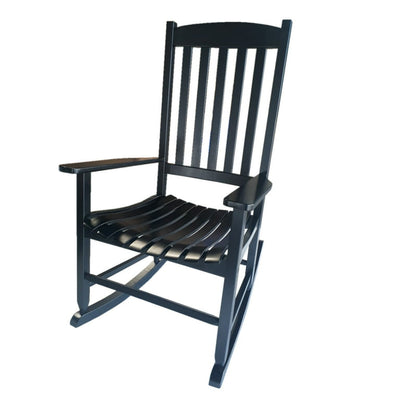 Mainstays Outdoor Wood Porch Rocking Chair, Black, Set of 2!

-Brand new and assembled -(One Chair Does Have a Small Crack on The Side of the butt, photos shown)