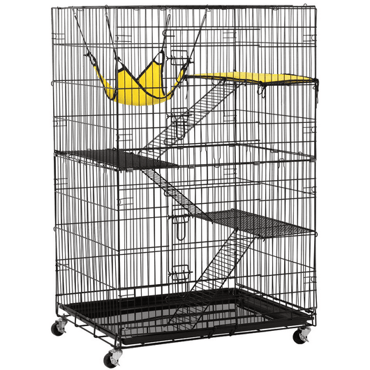 Yaheetech, 4-Tier & 1-Hammock Playpen, Premium Cat Cage, Black, 47-in!

-Brand new in the box 