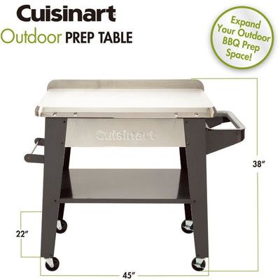 Cuisinart Outdoor Stainless Steel Grill Prep Table!

-Brand new in the box 