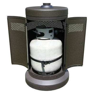 Mainstays 48,000 BTU Mocha Powder Coat Finish Propane Gas Outdoor Patio Heater!  -Brand new in the box