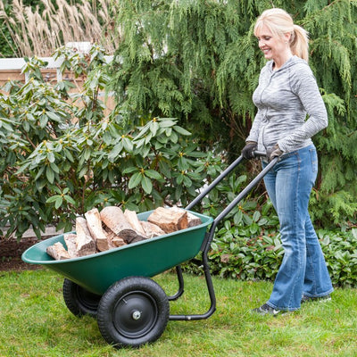 Garden Star Dual Wheel, Poly Tray Yard Rover Wheelbarrow!

-Brand new & Assembled!