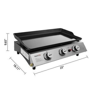 Royal Gourmet PD1300 3-Burner 26,400-BTU Portable Gas Grill Griddle, Outdoor Camping, Tailgating!

-Brand new out if the box