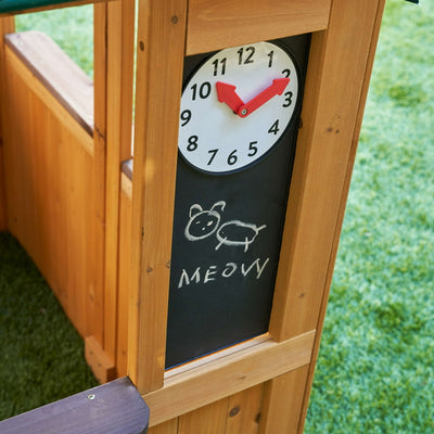 KidKraft Garden View Outdoor Wooden Playhouse with Ringing Doorbell, Mailbox & Chalkboard!

-Brand new in the box 