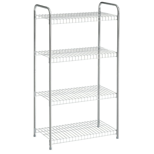 Rubbermaid Freestanding 4-Tier Multipurpose Wire Shelving Unit, Satin Nickel. For Closet Organization!

-Brand new in the box 