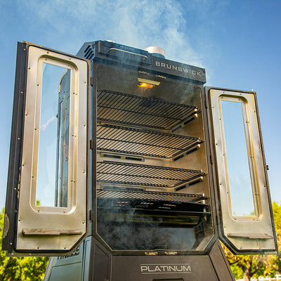 Pit Boss Platinum Brunswick Wifi Enabled Wood Pellet Vertical Smoker!

-Brand new in the box 