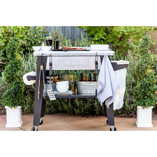 Cuisinart Outdoor Stainless Steel Grill Prep Table!

-Brand new in the box 
