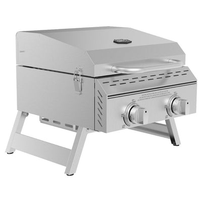 Expert Grill 2 Burner Tabletop Propane Gas Grill in Stainless Steel!

-Brand new out of the box, does have some very light scratchs from shipping, photos shown but aren't very noticeable 