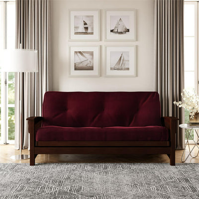 River Street Designs 8 Inch Independently Encased Coil Futon Mattress, Red Microfiber, Full Size!

-Brand new in the box 