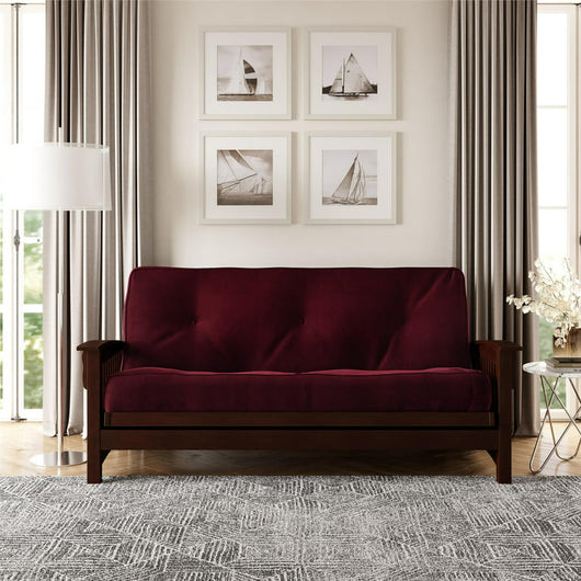 River Street Designs 8 Inch Independently Encased Coil Futon Mattress, Red Microfiber, Full Size!

-Brand new in the box 