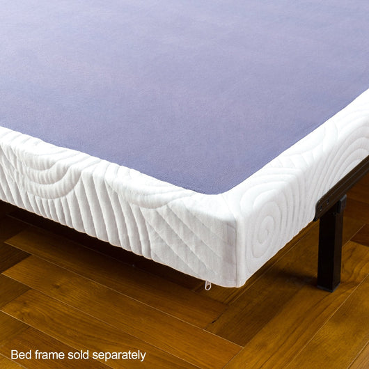 Zinus 4” Metal Box Spring with Wood Slats, Mattress Foundation, King