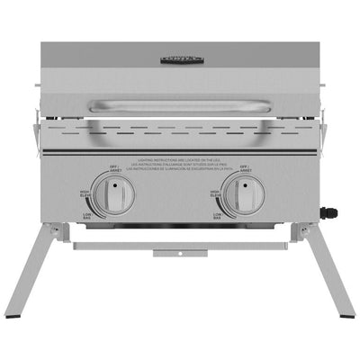Expert Grill 2 Burner Tabletop Propane Gas Grill in Stainless Steel!

-Brand new out of the box, does have some very light scratchs from shipping, photos shown but aren't very noticeable 