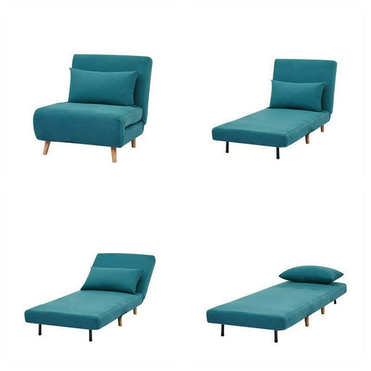 A&D Home Tustin Convertible Chair, Peacock Blue!

-Brand new and assembled