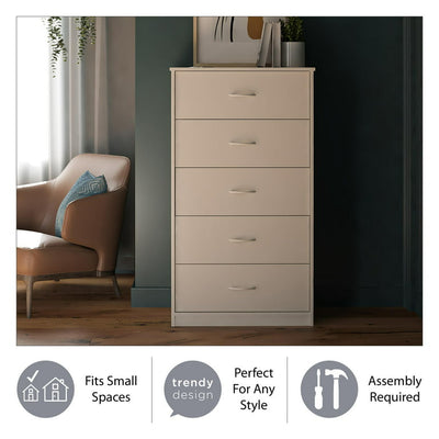 Mainstays Classic 5 Drawer Dresser, Gray!

-Brand new in the box 
